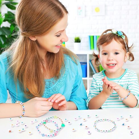 Augshy 700Pcs Star Pony Beads, Large Hole Star Shape Spacer Beads Rainbow Beads for Birthday 4th of July Pride Party Decorate Jewelry Making Necklace Friendship Hair Beads in Kuwait