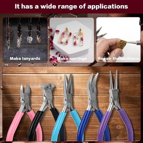 3 Pcs Pliers for Jewelry Making, Jewelry Pliers Set for Jewelry Repair in Saudi Arabia