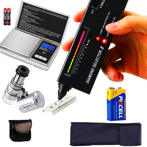 Diamond Tester Pen Professional,High Accuracy Jewelry Diamond Tester Rechargeable，Electronic Diamond Gem Tester and Tester Pen-Professional Diamond Selector for Novice and Expert(Diamond Tester Pen) in Saudi Arabia
