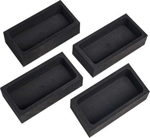 Nelyrho 1kg 4-Piece Graphite Ingot Molds for Casting Metals in Saudi Arabia