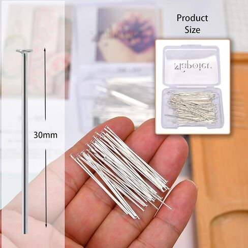 100pcs 50mm 14K Gold Filled Ball Head Pins DIY Crafts Beads Charms Earring Bracelet Jewelry Making Accessories Supplies in Kuwait
