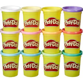 Play-Doh Pastel Colors Bulk 12-Pack of 4-Ounce Cans, Party Favors, Easter Basket Stuffers for Girls & Boys, Kids Arts & Crafts, Preschool Toys, Ages 2+