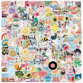 200Pcs Water Bottle Stickers for Kids, Cute Stickers for Water Bottles, Vinyl Waterproof Stickers Aesthetic Laptop Sticker Pack Classroom Prizes Skateboard Stickers for Kids Teens Girls Students