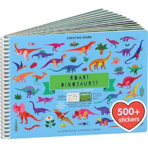 نشاط كتاب Cupkin Animal Sticker للأطفال ، أساسيات السفر الطائرات الصغار ، 500+ ملصقات موائل للأطفال + 12 مشاهد + 12 صفحة كتاب تلوين ، هدية عاشق الحيوانات ، الحرف اليدوية للأطفال من سن 2-8
