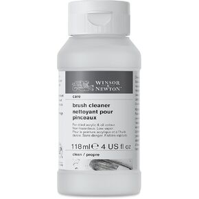Winsor & Newton Brush Cleaner & Restorer, 4.0-oz Bottle