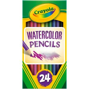 Crayola Watercolor Colored Pencils (24ct), Watercolor Paint Alternative, Watercolor Pencil Set for Kids, Art Supplies, Gift for Kids, 3+