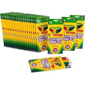 Crayola Bulk Colored Pencils for Kids (24pk), Back to School Supplies For Teachers, Teacher Classroom Must Haves, 12 Colors [Amazon Exclusive]