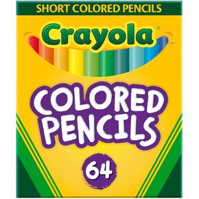 Crayola Mini Colored Pencils (Colors may vary), Coloring Supplies for Kids, 64 Count, Gift
