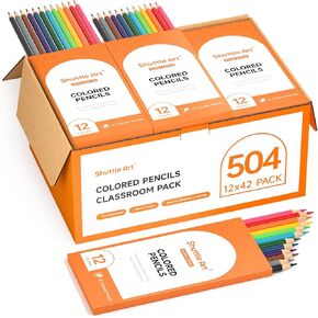 Arttle Art 144 PCS بأقلام رصلية ملونة ، 12 لونًا متنوعًا ، حزمة من 12 ، أقلام ملونة مقاومة ، مسبقة التحطيم للأطفال ، اللوازم المدرسية للمعلمين والطلاب in Kuwait