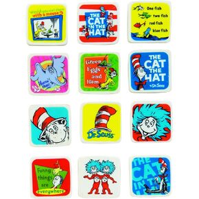Raymond Geddes Dr. Seuss Character Erasers for Kids (Pack of 60)