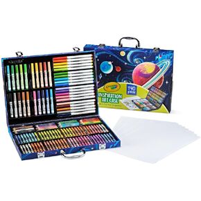Crayola Inspiration Art Case Coloring Set - Space (140ct), Art Kit For Kids, Toys for Girls & Boys, Art Supplies Set, Drawing Gift for Kids, 5+ [Amazon Exclusive]