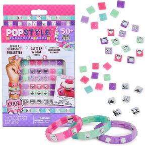 Cool Maker, PopStyle Bracelet Making Kit with 170 Beads, Make & Remake 10 (Packaging May Vary), Arts and Crafts Kids Toys for Girls