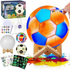 Paint Your Own Moon Lamp Kit, DIY 3D Space Moon Night Light, Art Supplies Arts & Crafts Kit, Arts and Crafts for Kids Ages 8-12, Toys Girls Boy Birthday Gift Ages3 4 5 6 7 8 9 10 11 12+