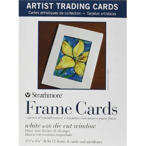 Pro-Art 62105912 Strathmore Artist Trading Card Frame with Envelope, 3-Inch x 5-Inch, 6-Pack
