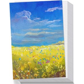 60 Sheets Watercolor Paper, 5 x 7 Inch Cold Press 300GSM/ 140LB Water Color Paper Bulk for Kids Child Adults, Small Off-White Watercolor Drawing Paint Paper for Art Drawing Supplies