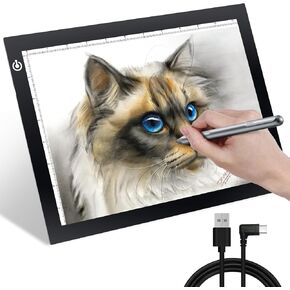 لوحة إضاءة LED Kivotac 9x12 بوصة ، طاولة إضاءة ساطعة USB فائقة الرسم.