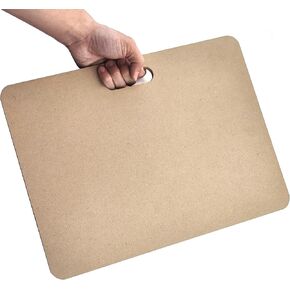 Clay Wedging Board with Built in Handle Portable Wooden Mat Clay Board for Clay Crafts Arts Making,Drafting Art (22 x 22 Inch, 2 PCS)