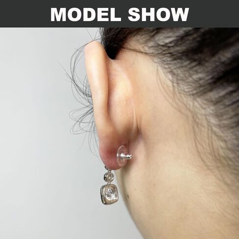 Silicone Earring Backs, 6pcs 18K Gold Silicone Earring Backs Replacements, Locking Earring Backs for Studs/Droopy Heavy Earring, Hypoallergenic Soft Clear Earring Backs for Women Men White in Saudi Arabia
