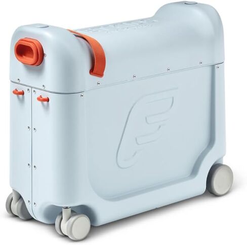Stokke JetKids BedBox, Midnight Grey - Ride-On Suitcase for Kids 2-7 Years Old (up to 77 lbs) - Transforms Into Bed - Includes Mattress, Decorative Stickers & Adjustable Carrying Strap in Saudi Arabia
