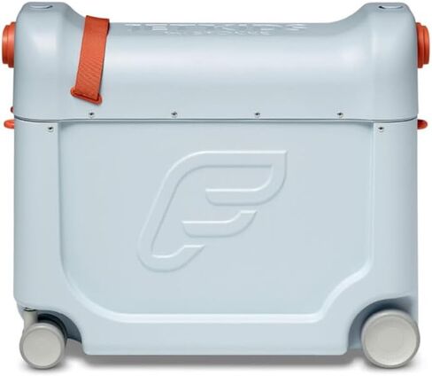 Stokke JetKids BedBox, Midnight Grey - Ride-On Suitcase for Kids 2-7 Years Old (up to 77 lbs) - Transforms Into Bed - Includes Mattress, Decorative Stickers & Adjustable Carrying Strap in Saudi Arabia