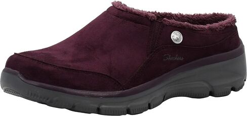 Skechers Women's Easy Going-Latte-Twin Gore Slip-on Mule, Charcoal, 10 M US in Saudi Arabia