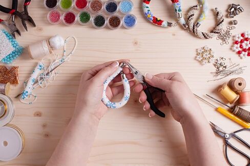 Paxcoo 1200Pcs Open Jump Rings and Lobster Clasps Jewelry Findings Kit with Pliers for Jewelry Making (Silver and Gold) in Kuwait