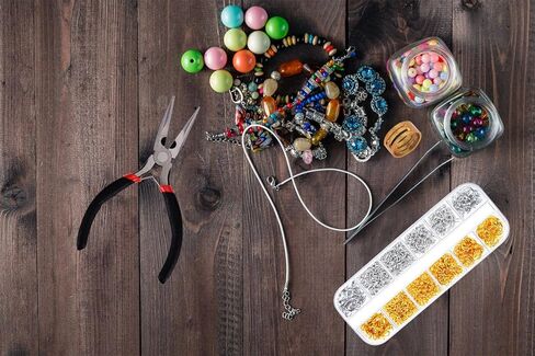 Paxcoo 1200Pcs Open Jump Rings and Lobster Clasps Jewelry Findings Kit with Pliers for Jewelry Making (Silver and Gold) in Kuwait