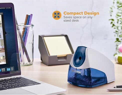 Bostitch Office Personal Electric Pencil Sharpener, Powerful Stall-Free Motor, High Capacity Shavings Tray, Blue in Saudi Arabia