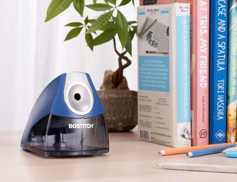 Bostitch Office Personal Electric Pencil Sharpener, Powerful Stall-Free Motor, High Capacity Shavings Tray, Blue in Saudi Arabia