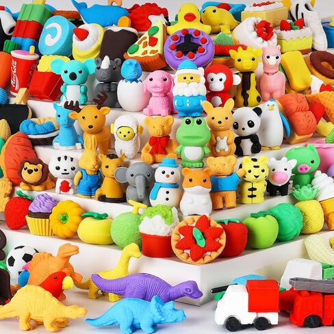 60pcs محو الحيوانات الحيوانات الأليفة حيوانات أليفة للأطفال بلغات القلم الرصاص محو اللغز ألعاب الهدايا لجوائز الفصول الدراسية ، ومكافأة اللعبة ، وصندوق الكنز ، وحشو بيض عيد الفصح ، ومواد غودي كيس ، وفضلات الحفلات in Kuwait