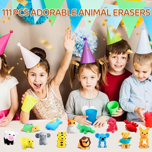 60pcs محو الحيوانات الحيوانات الأليفة حيوانات أليفة للأطفال بلغات القلم الرصاص محو اللغز ألعاب الهدايا لجوائز الفصول الدراسية ، ومكافأة اللعبة ، وصندوق الكنز ، وحشو بيض عيد الفصح ، ومواد غودي كيس ، وفضلات الحفلات in Kuwait