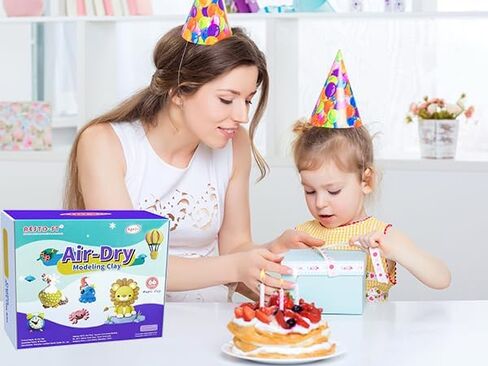 Air Dry Clay 66 Colors, Modeling Clay for Kids, DIY Model Magic Clay, Molding Clay Kit with Sculpting Tools, Non-Sticky Soft and Super Light, Arts and Crafts Gift for Boys Girls Kids. in Kuwait