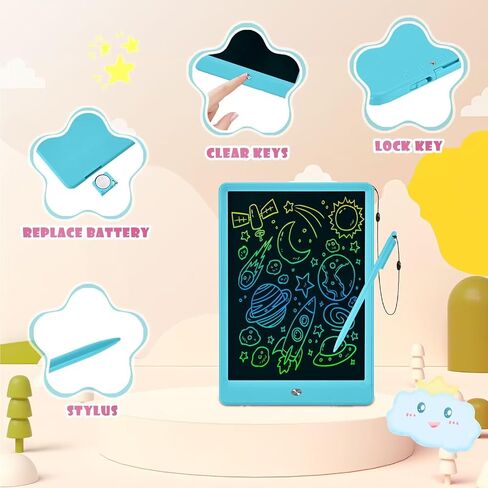 ألعاب Eoocoo للأعمار من 2 إلى 4 سنوات ، LCD Tablet for Kids 2 Pack ، لوحة رسم للأطفال ، أساسيات السفر الصغيرة ، لا توجد كتب تلوين الفوضى للأطفال الصغار 1-3 ، حشو سلة عيد الفصح ، هدية بويت- in Kuwait