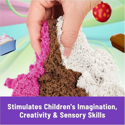 Kinetic Sand, Ice Cream Scents 3-Pack with 2lbs Scented Play Sand (Strawberry, Chocolate & Vanilla), Sensory Toys for Kids Ages 3 and up in Saudi Arabia
