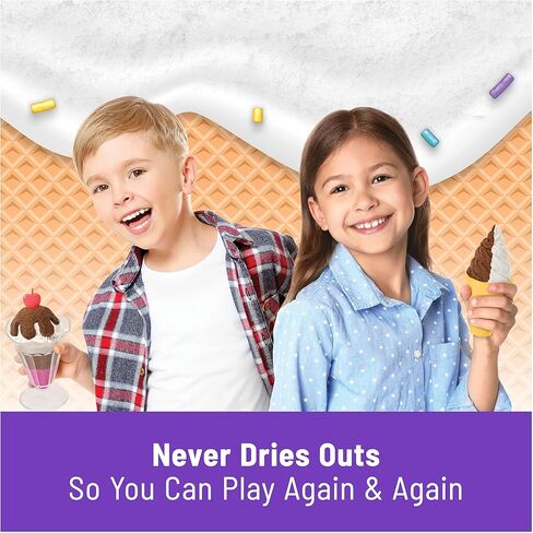 Kinetic Sand, Ice Cream Scents 3-Pack with 2lbs Scented Play Sand (Strawberry, Chocolate & Vanilla), Sensory Toys for Kids Ages 3 and up in Saudi Arabia