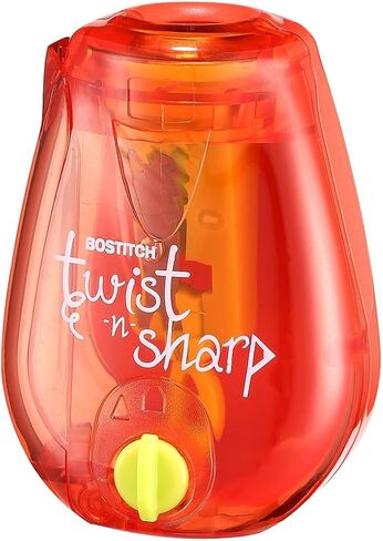 Bostitch Office Twist-N-Sharp Pencil Sharpener ، للأطفال وأقلام الرصاص الملونة ، ألوان متنوعة (PS1-ADJ) in Kuwait