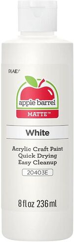 Apple Barrel Acrylic Paint in Assorted Colors (8 Ounce), 20403 White in Saudi Arabia