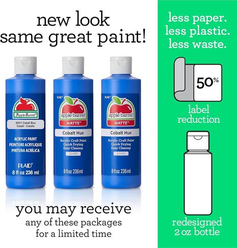 Apple Barrel Acrylic Paint in Assorted Colors (8 Ounce), 20403 White in Saudi Arabia