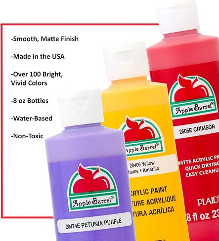 Apple Barrel Acrylic Paint in Assorted Colors (8 Ounce), 20403 White in Saudi Arabia