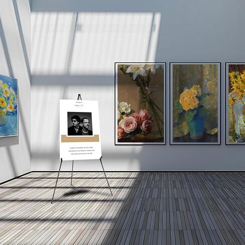سميك سميلي ستانز لعلامة الزفاف والملصق 63 '' الحامل المحمول لعرض easel easel لحامل الحامل المعدني القابل للتعديل ، حامل ترايبود سريع الإعداد ، العروض ، العلامات ، الملصقات (أسود 1pc) in Kuwait