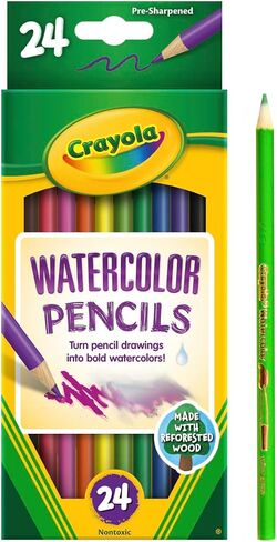 Crayola Watercolor Colored Pencils 24ct, Watercolor Paint Alternative in Saudi Arabia