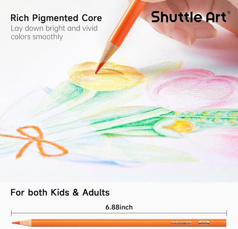Shuttle Art 360 PCS Colored Pencils Bulk, 12 Assorted Colors, Pack of 30, Break-resistant, Pre-sharpened Colored Pencils for Kids, Bulk Pack School Supplies for Teachers & Students in Saudi Arabia
