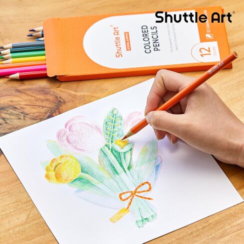 Shuttle Art 360 PCS Colored Pencils Bulk, 12 Assorted Colors, Pack of 30, Break-resistant, Pre-sharpened Colored Pencils for Kids, Bulk Pack School Supplies for Teachers & Students in Saudi Arabia