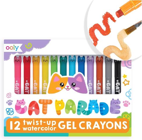 Ooly Rainbow Sparkle Metallic Watercolor Gel Crayons, Set of 12 in Kuwait