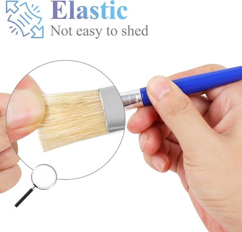 20 Pcs Paint Brushes for Kids, Round and Flat Kids Paint Brushes, Easy Hold and Clean Toddler Paint Brushes, Bristle Craft Paint Brushes for Acrylic Oil Watercolor Washable Paint in Saudi Arabia