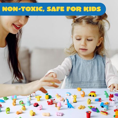 Joyin 36pcs محايات الحيوانات للأطفال ، محايات أقلام الرصاص بشكل كبير ، ولغز الحيوانات الأليفة المكتبية لمكافآت الفصول الدراسية العودة إلى اللوازم المدرسية حفلات الكنز صندوق ألعاب in Saudi Arabia