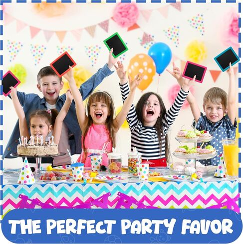 Mini Chalkboard for Kids - (Pack of 24) Goodie Bags Stuffers for Kids Mini Kids Chalkboard Each with 2 Chalk Sticks, and 1 Eraser for Boys and Girls,Toddler Party Favors Birthday Goodie Bags for Kids in Saudi Arabia