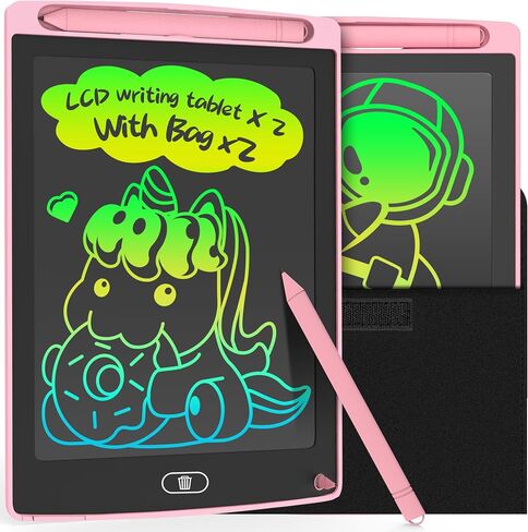 3 Pack LCD Writing Tablet, Colorful Toddler Drawing Tablet Doodle Board for Kids, Erasable Reusable Electronic Drawing Pad, LEYAOYAO Educational and Learning Toy for 3-6 Years Old Boy and Girl in Kuwait