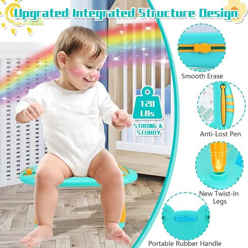لوحة الرسم المغناطيسي للأطفال الصغار 1-3 ، ألعاب الأطفال الصغار 2-3 ، لعبة Magna Mess Free Doodle Board Pad Toy ، حفر ألعابًا تعليمية ملونة لـ 1 2 2 3 سنوات من الأولاد عيد ميلاد هدية عيد ميلاد in Kuwait