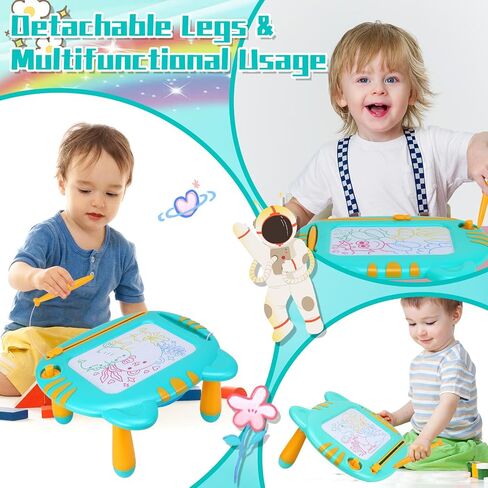 لوحة الرسم المغناطيسي للأطفال الصغار 1-3 ، ألعاب الأطفال الصغار 2-3 ، لعبة Magna Mess Free Doodle Board Pad Toy ، حفر ألعابًا تعليمية ملونة لـ 1 2 2 3 سنوات من الأولاد عيد ميلاد هدية عيد ميلاد in Kuwait